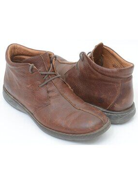 Born Men's 12 Split Toe Brown Pebbled Leather Lace Up Chukka Boot‎ Preppy Comfy
